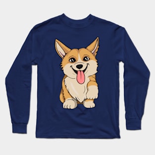 Cute Corgi T-shirt Long Sleeve T-Shirt